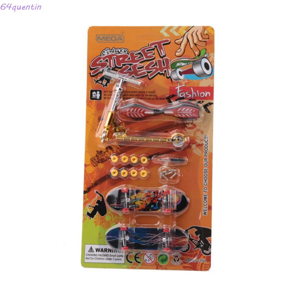 QUENTIN Finger Skateboard Finger Toy Finger Scooter Skate Truck Surfing ของเล่นเด็กของขวัญของเล่นเพื