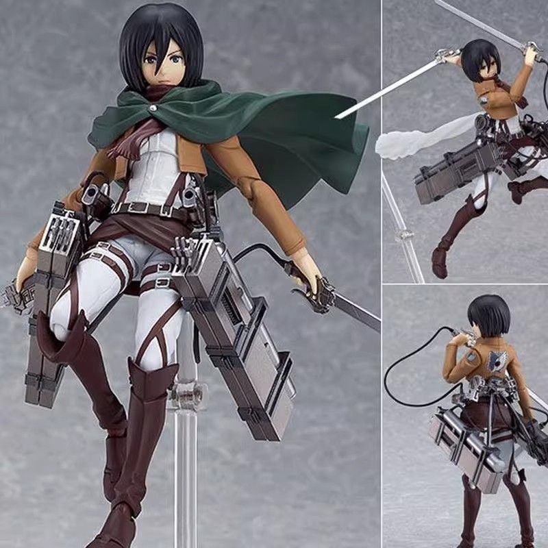 Attack on Titan Figure 203 Mikasa 207 Allen 213 Captain Movable Model เครื่องประดับ figamaN