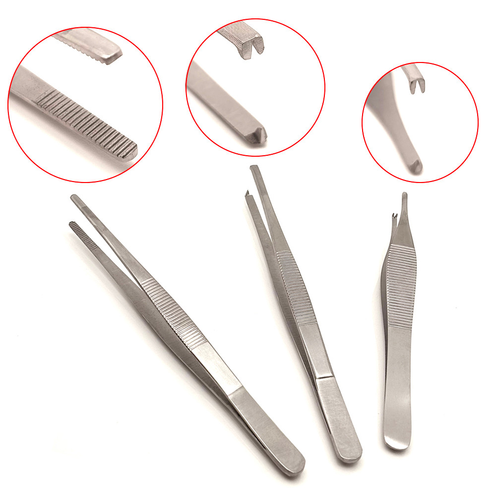 Adson เนื้อเยื่อคีมสําหรับ Rhinoplasty Oculoศัลยกรรมพลาสติก Precision กระดูกอ่อน Thumb Forceps ศัลยก