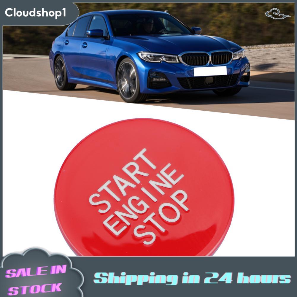 Cloudshop1 Cloudshop1 สีแดงเครื่องยนต์ปุ่มหยุดสวิทช์เปลี่ยนสำหรับ 3 Series G20 G05 X5 G06 X6 G07 X7 