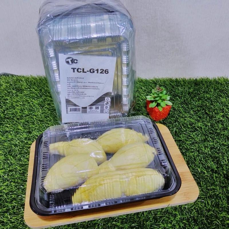 กล่องใส่อาหาร ฝาใสฝาล็อกได้ รุ่นG126 ขนาด1200ml แพ็คละ25 ใบ