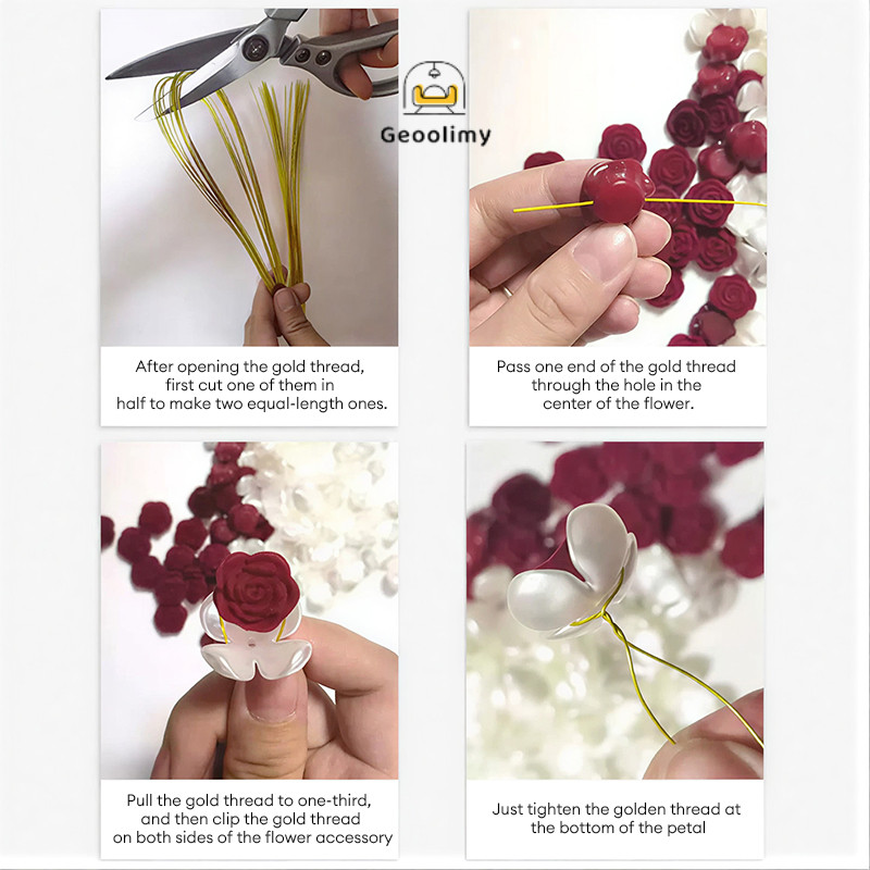 COD ชุดอุปกรณ์ทำช่อกุหลาบ DIY (52 ดอก) – ช่อดอกไม้ประดิษฐ์แบบทำเอง งานแต่ง ของขวัญวาเลนไทน์ วันครบรอบ ราคา ถูกที่สุด ดีลบีเคเค แกลเลอรีภาพที่ 7