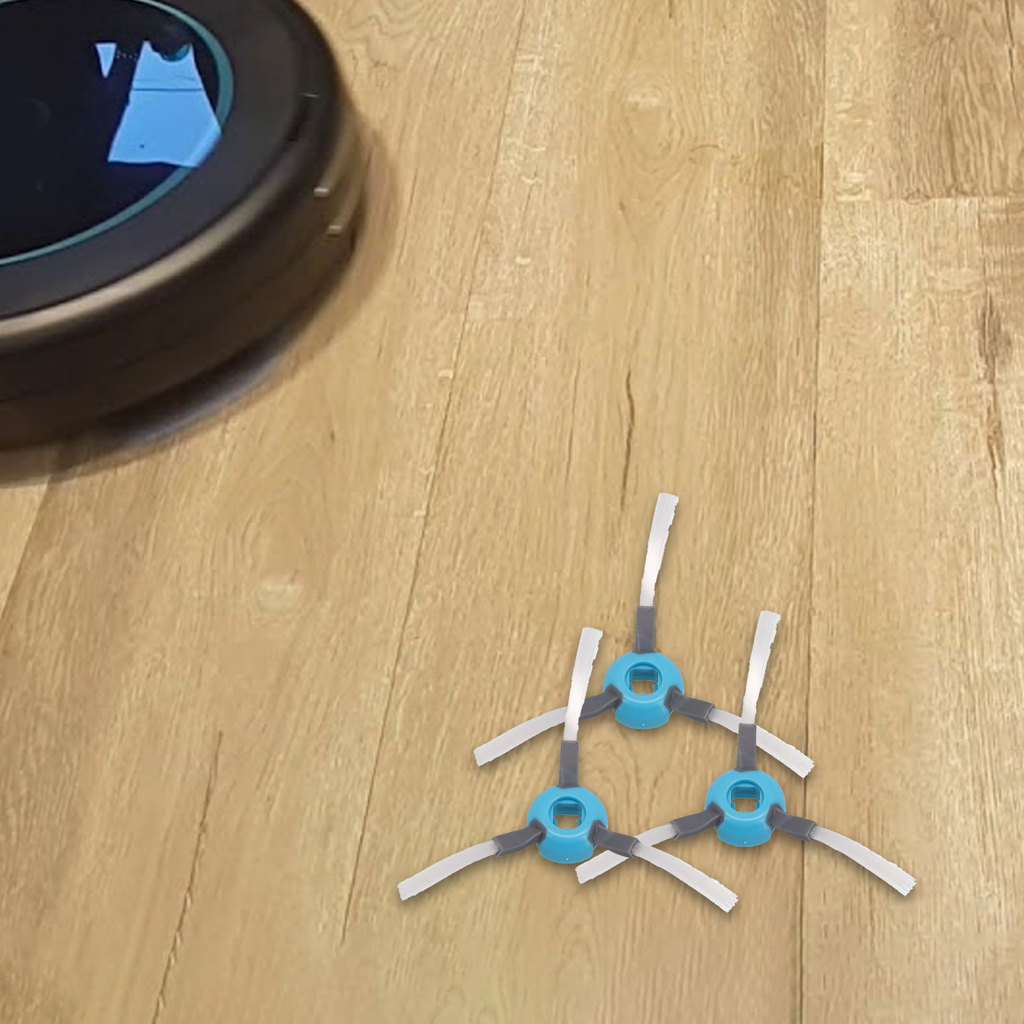 [FAIRLAND-TH] แปรงด้านข้าง 3 ชิ้นเหมาะสําหรับเครื่องดูดฝุ่นหุ่นยนต์ Hobot Legee 669/668/7 Series