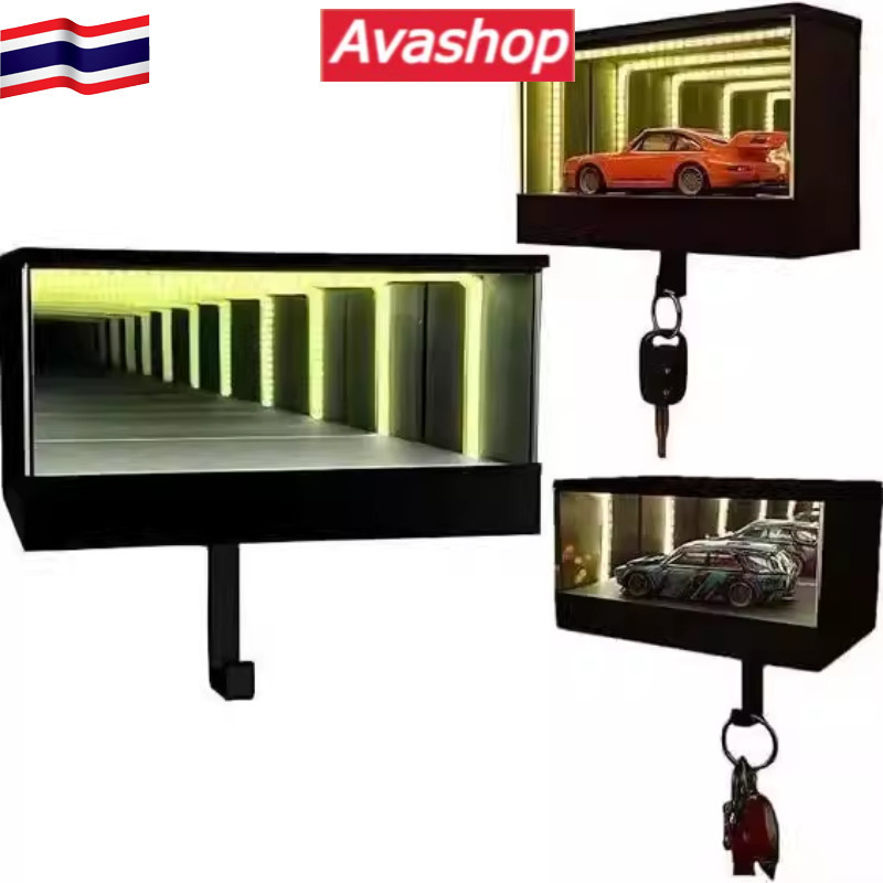 ที่แขวนพวงกุญแจโรงรถอินฟินิตี้, ที่ใส่กุญแจแขวนผนัง, ตกแต่งผนัง, สําหรับผู้ที่ชื่นชอบรถสํานักงานห้องโถง (พร้อมตะขอ)
