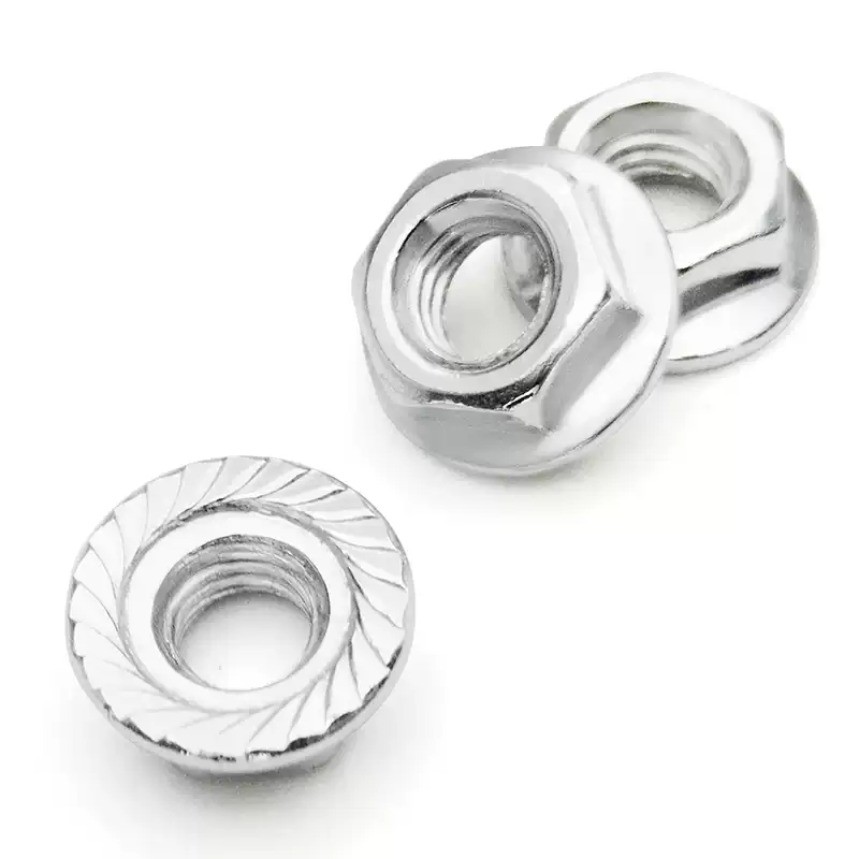 น็อตหน้าแปลน น็อตชุบสังกะสี M3M4M5-M20