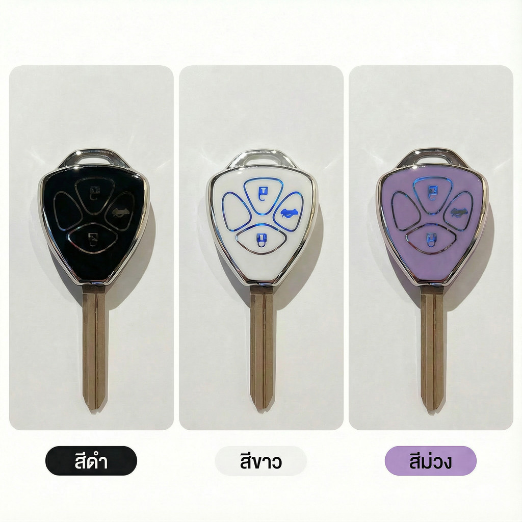 เคสกุญแจรีโมทรถยนต์ สําหรับ Toyota 2 3 ปุ่ม Vios Yaris Commuter Vigo Innova Fortuner Altis Camry ราคา ถูกที่สุด ดีลบีเคเค แกลเลอรีภาพที่ 6
