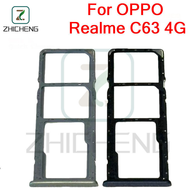 สําหรับ OPPO Realme C63 4G ซิมการ์ดถาดผู้ถือผู้ถือบัตร Reader SD Slot อะแดปเตอร์อะไหล่