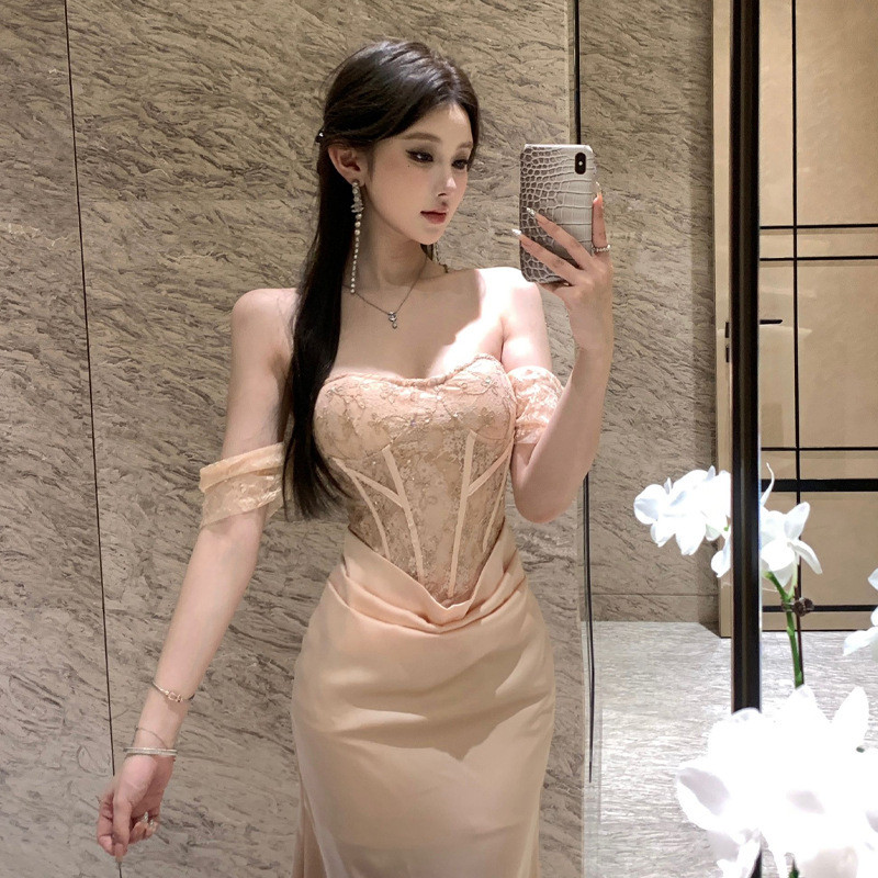 4606 ผู้หญิงเอเชียตะวันออกเฉียงใต้ ฝรั่งเศสสาวร้อนหนึ่ง ส4606女装 南亚法式辣一短款款连衣裙xy14