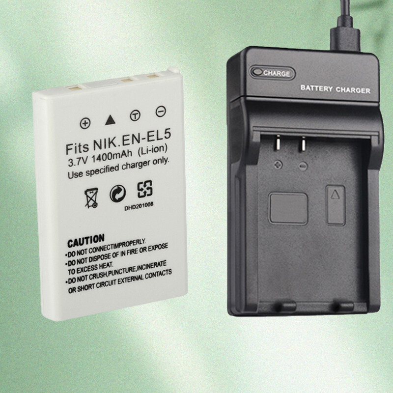 EN-EL5 ENEL5 แบตเตอรี่ 3.7V และ MH-62 Charger สําหรับ Nikon P4 P3 P80 P90 100 P500 P510 P520 P530 P6