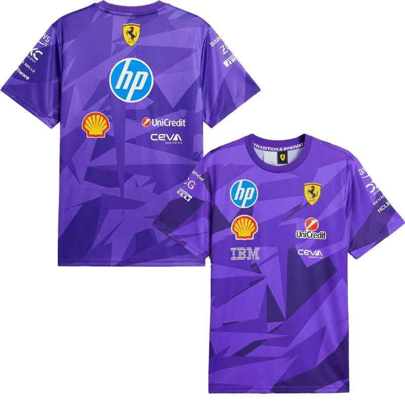 F1+Mens Jersey F1 แขนสั้น Racing Team + Summer Racing Jersey เสื้อยืดสไตล์ใหม่