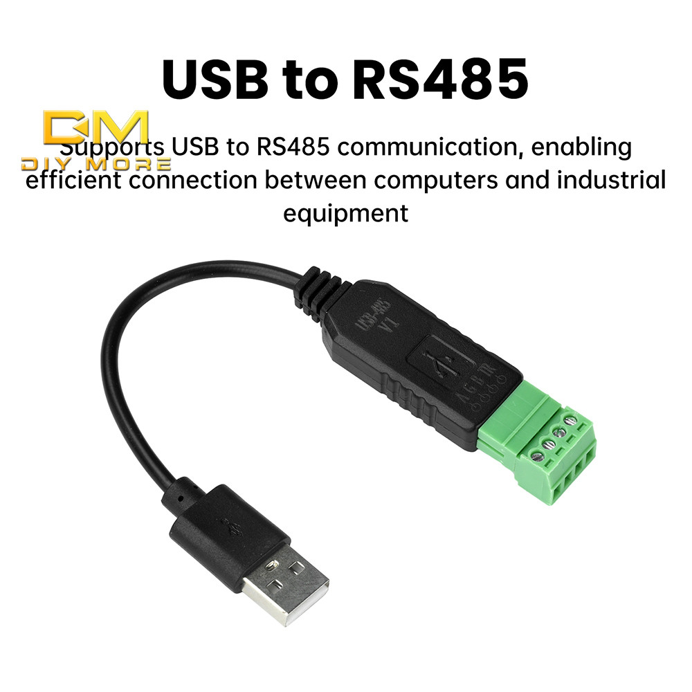 DIYMORE USB to RS485 Serial Converter โมดูลการสื่อสาร Ch340 ชิป Plc Serial Port Io โมดูล