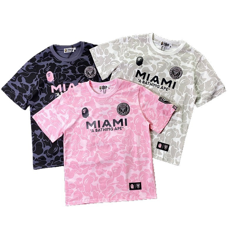 เสื้อยืดกีฬาพิมพ์ลายสำหรับทั้งชายและหญิง อินเทรนด์สไตล์ street เหมาะสำหรับฤดูร้อน