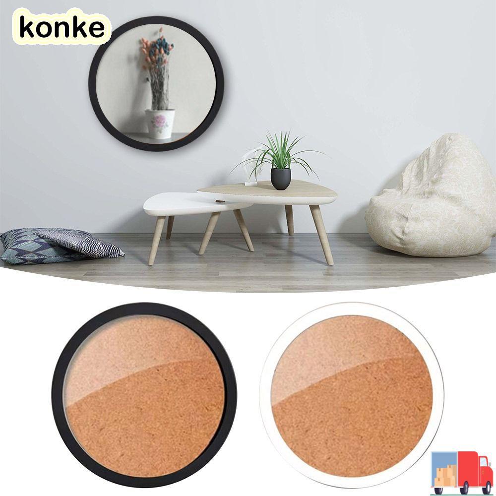 KONKE กรอบรูปทรงกลม, รูปภาพแขวนผนังติดผนังไม้, กรอบรูปทรงกลมวงกลม DIY