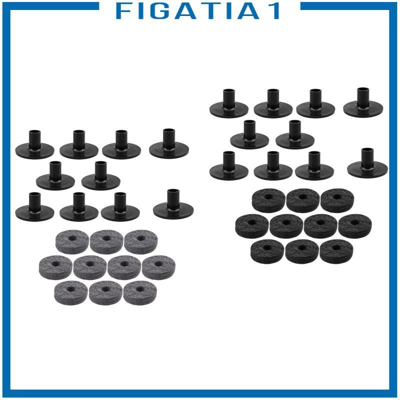 [figatia1] 10 ชิ้น Cymbal Stand Sleeves and Felt Pads Set Cymbals Stand Felt Pads เปลี่ยนอุปกรณ์เสริ