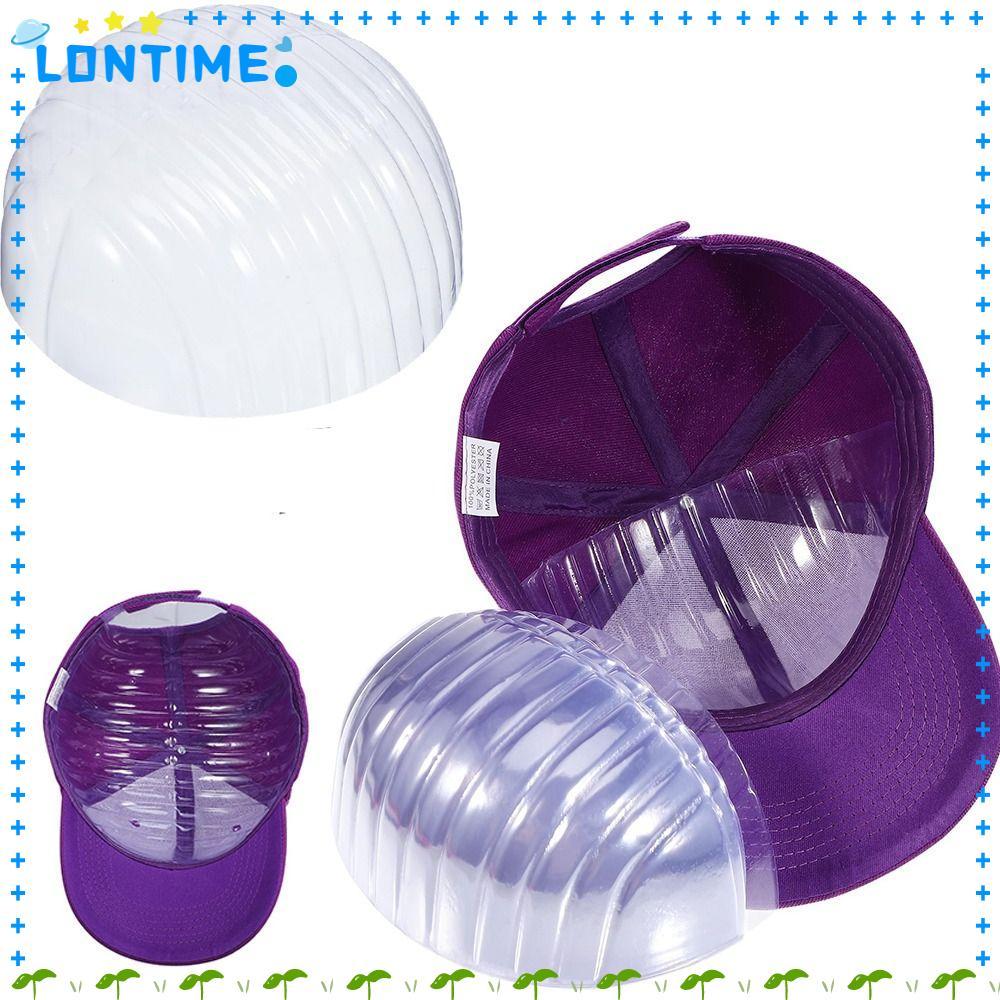 LONTIME หมวกเบสบอล PVC กรอบป้องกัน น้ําหนักเบา 10 ชิ้น พร้อมขาตั้งและที่จัดระเบียบหมวก