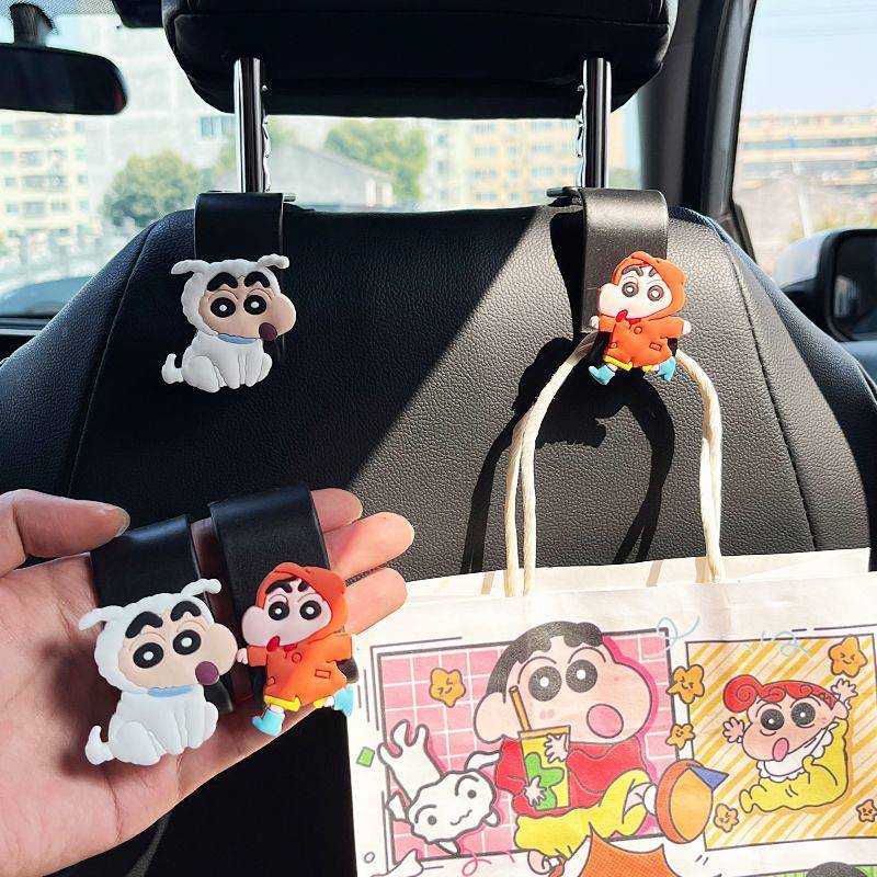 Crayon Xiaoxin Car Rear Row Seat Back Hook Durable Multifunctional Storage Car Decoration TYEV
