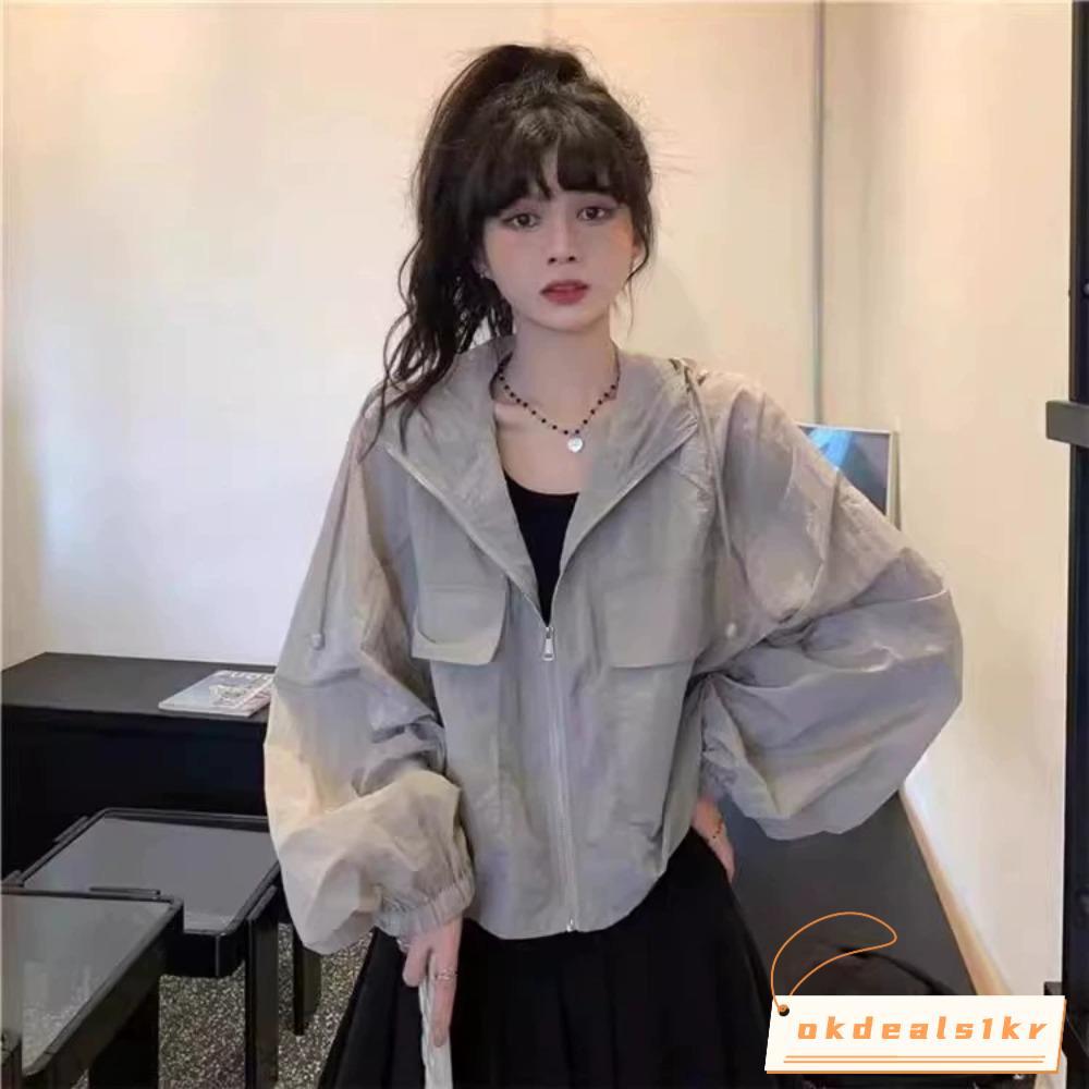 แจ็คเก็ตแขนยาว IOKDEALS1 กันแดด ทนน้ำ แห้งไว ป้องกันลมและยูवี สำหรับฤดูร้อน