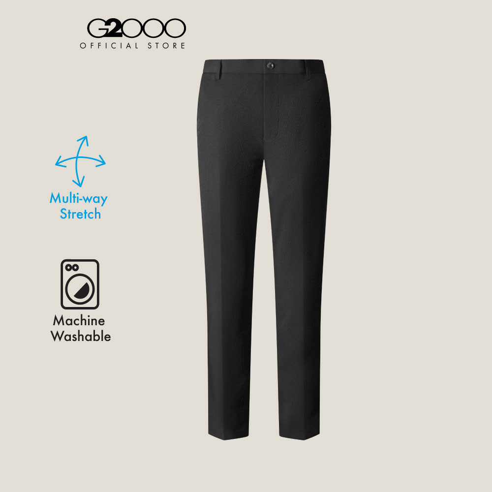 G2000 กางเกงสูทสำหรับผู้ชาย Smart Fit รุ่น 5115317299 BLACK