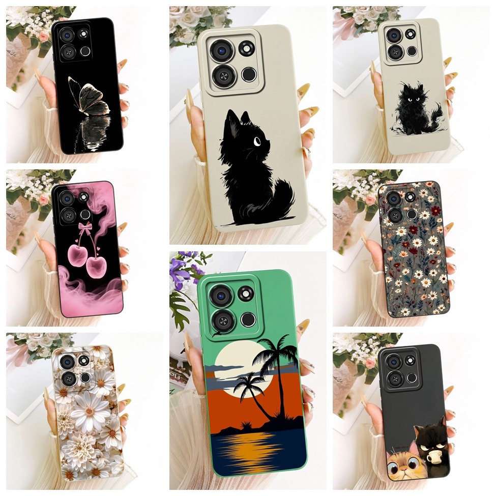 ITEL A663LC ปลอก ITEL A05S แฟชั่นการ์ตูนน่ารักตลกทาสีซิลิโคนเคสโทรศัพท์ ITEL A05 S