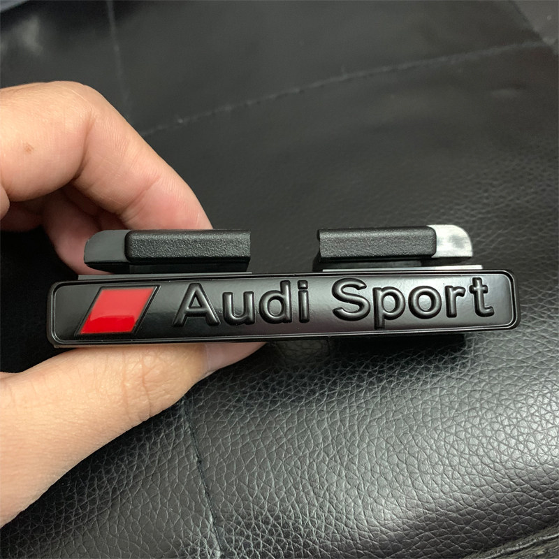 เหมาะสําหรับใหม่ Audi A6L ดัดแปลงกีฬาป้าย Sino-Net ป้าย Q5L/A4L/Q3/A3 สี่ล้อไดรฟ์หางป้ายรถสติกเกอร์ร