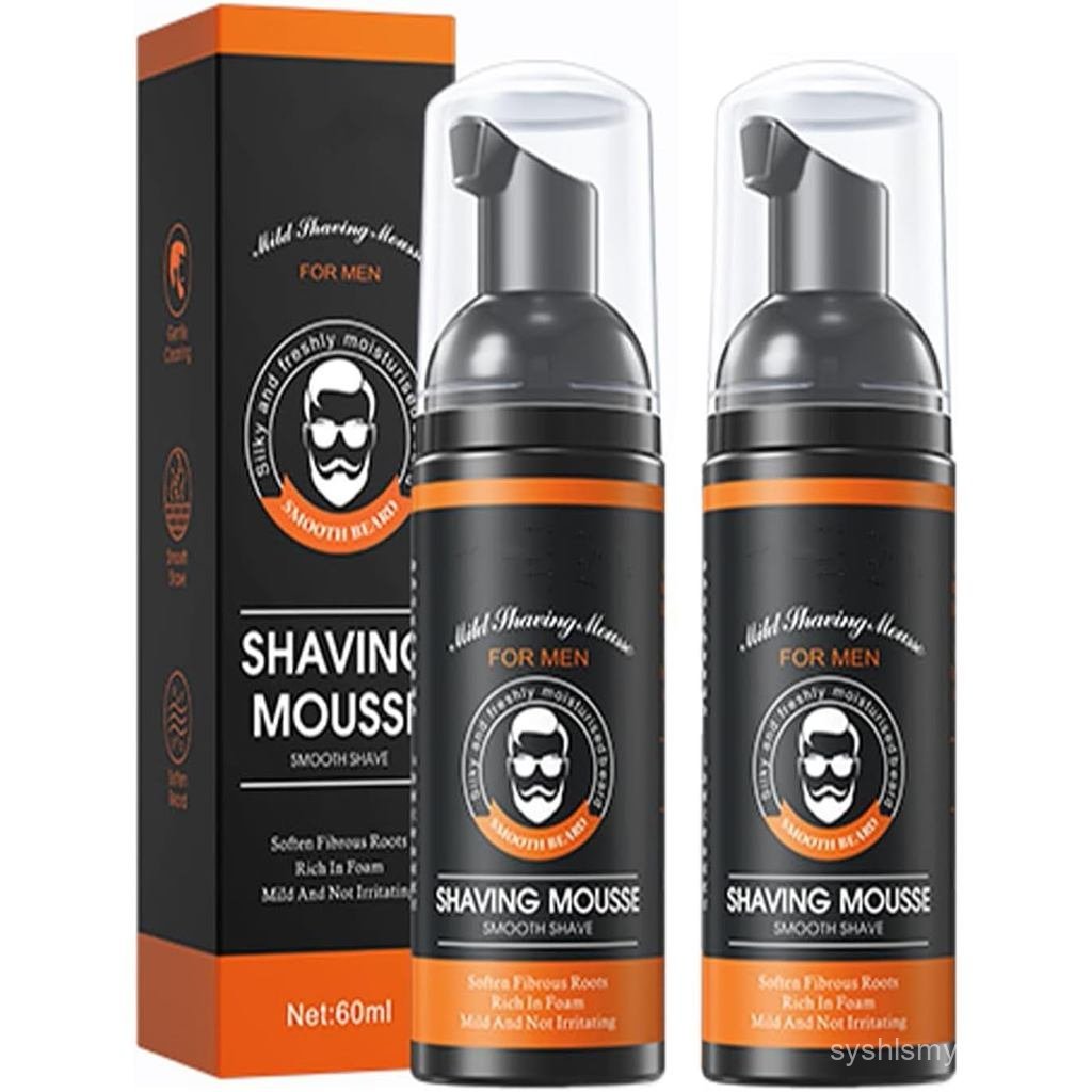 Shaving Foam Mousse for Men Sensitive Skin, Moisturising Shaving Mousse, Protective Shaving Mousse, 
