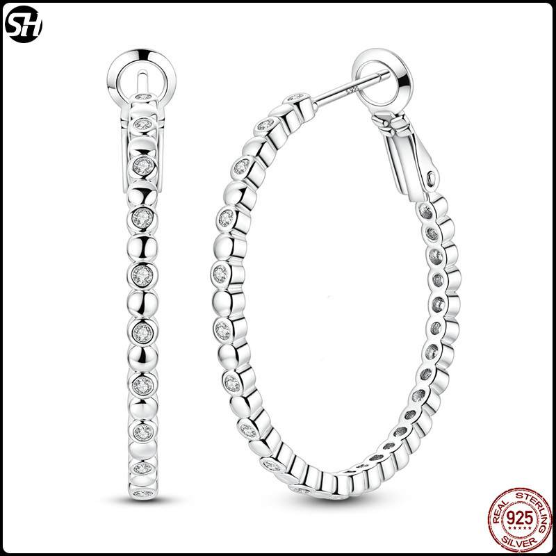 ต่างหูเงินSterlingSilver925สำหรับผู้หญิง ดีไซน์แฟชั่น สวมใส่ง่าย
