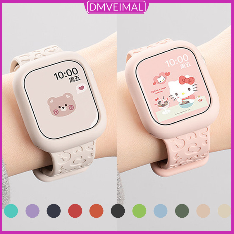 ซิลิโคนคลุม + สายรัดซิลิโคน for IWatch Apple Watch Ultra 3 2 Series 11 10 9 8 7 6 5 4 SE 3 2 49 46 45 44 42 41มม