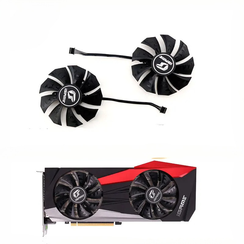 ใหม่ 85 มม.4pin PLA09215S12H RTX 2070s 2080 2080ti iGame GPU พัดลมเหมาะสําหรับ ColorfUl 2080 2080ti 