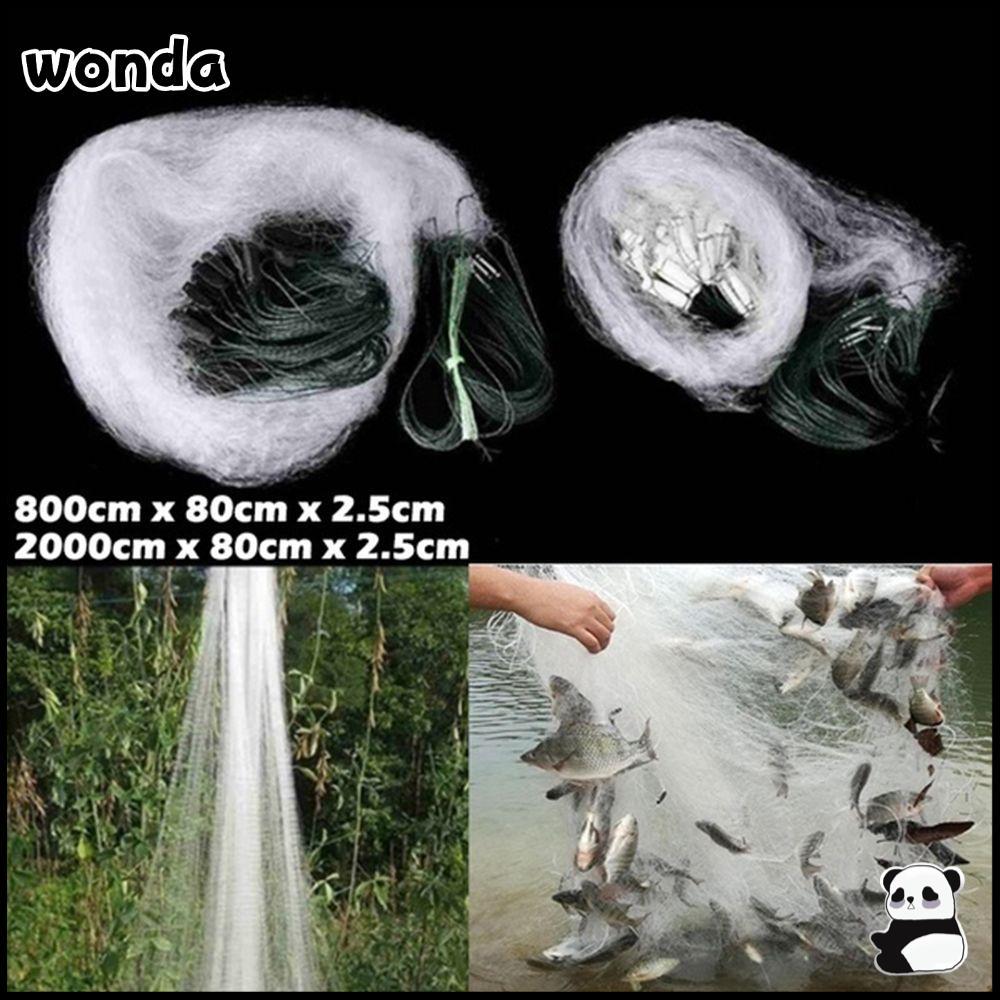 เครื่องดักปลาแบบตาข่ายของ Wonda ทำมาจากวัสดุไนลอนที่ทนทาน สินค้าตกปลาคุณภาพสูง