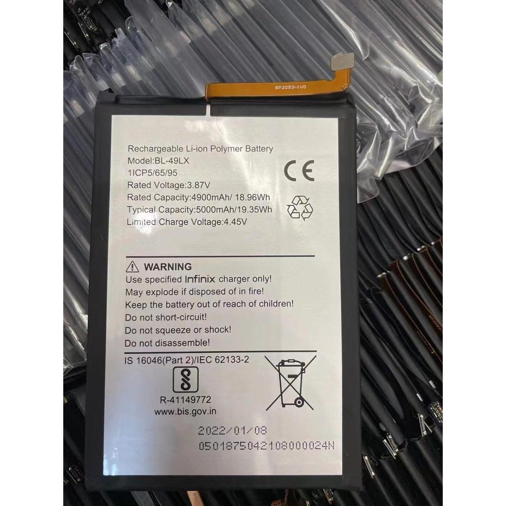 [คลังสินค้าพร้อม] เหมาะสําหรับ Infinix BL-49LX แบตเตอรี่โทรศัพท์มือถือความจุขนาดใหญ่ใหม่เอี่ยม 4900m