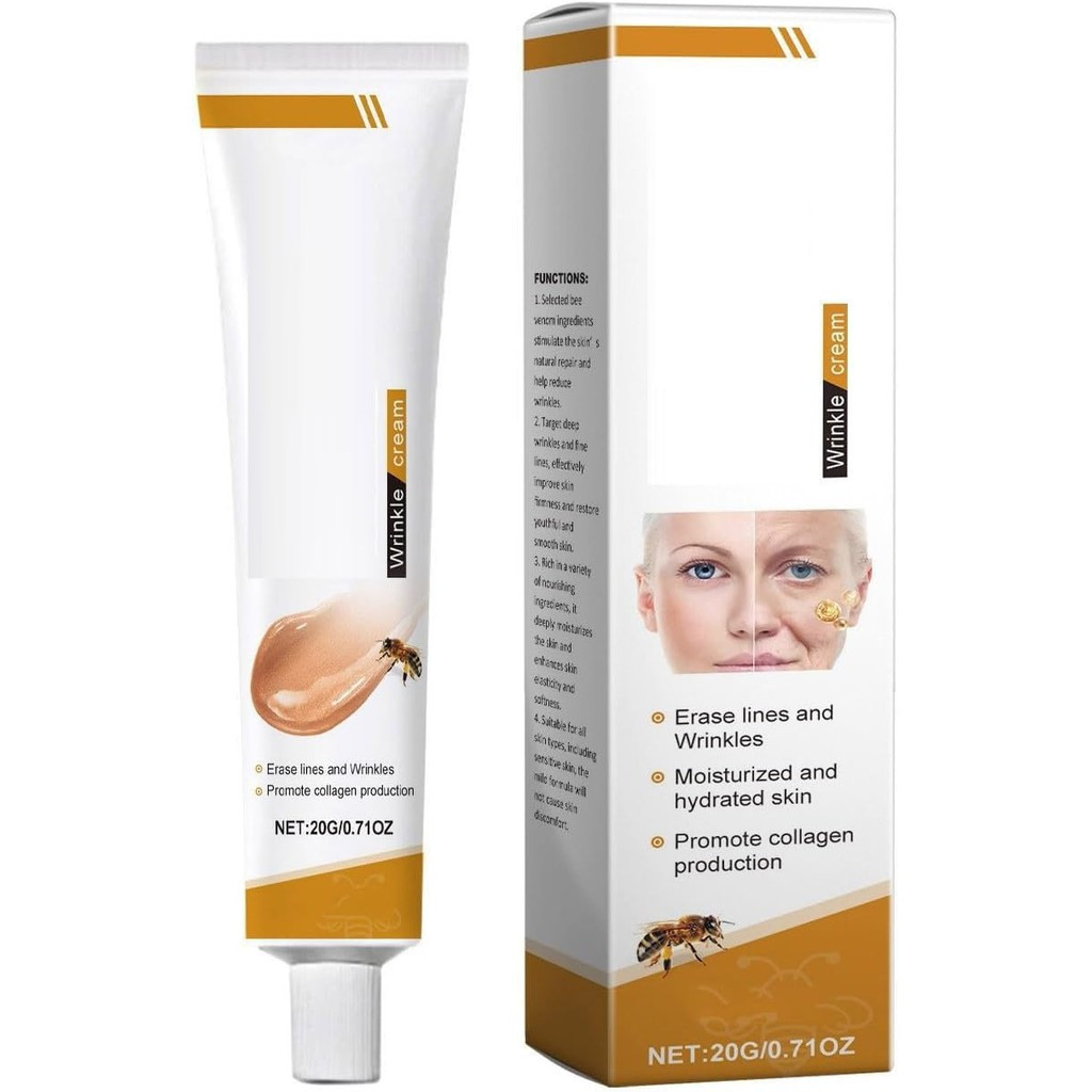 Bee Venom Cream, Bee Venom Botox, Botox Bee Venom ครีมกําจัดริ้วรอย Anti-Wrinkle Expert Dual Action 
