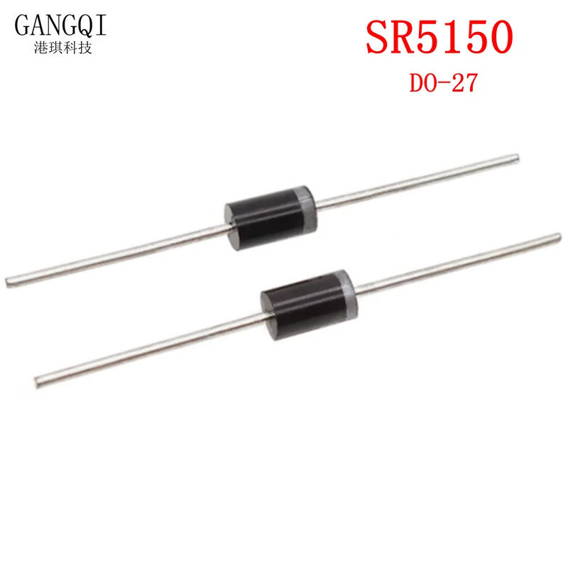 10 ชิ้น SR5150 SB5150 MBR5150 Schottky ไดโอด 5A 150V DO-27 ใหม่