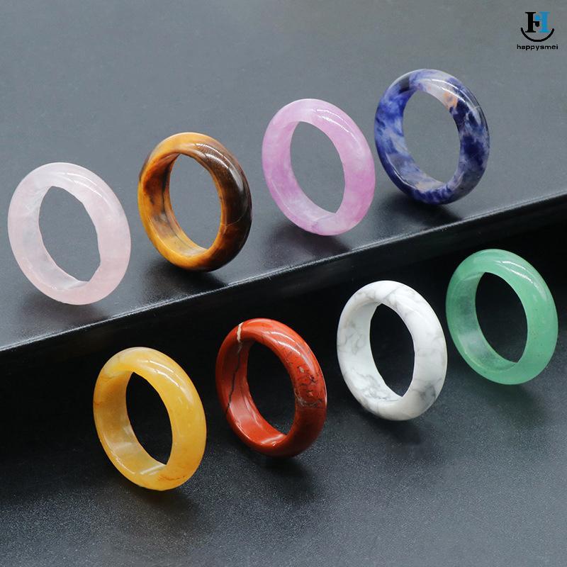 แหวนหินธรรมชาติ Agate สำหรับผู้หญิง ออกแบบอย่างประณีต พร้อมคริสตัล สไตล์แฟชั่น เหมาะสำหรับงานแต่งงานและของขวัญ