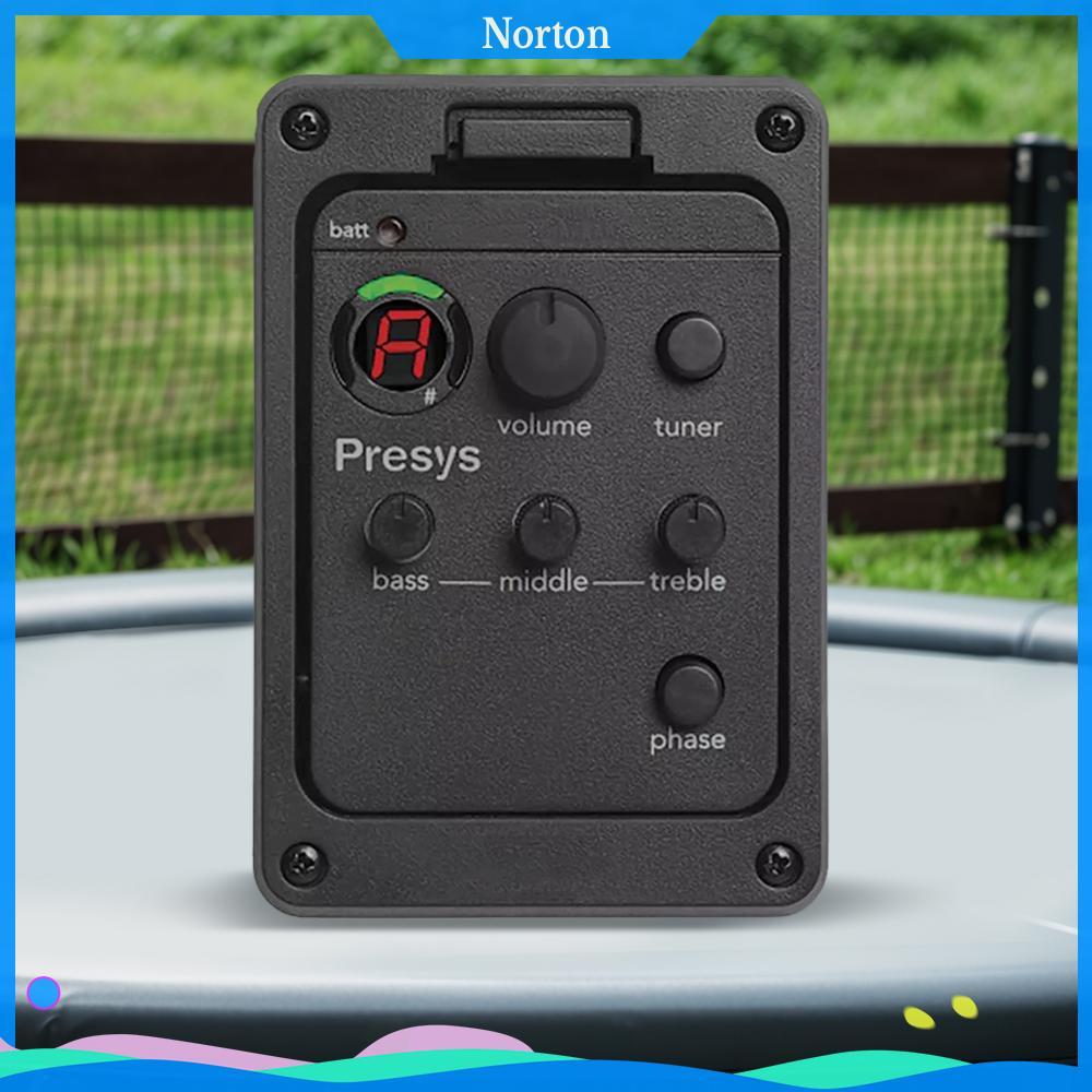 กีต้าร์โปร่ง Pickup Guitar Preamp Equalizer แบบพกพาสําหรับ Fishman Presys