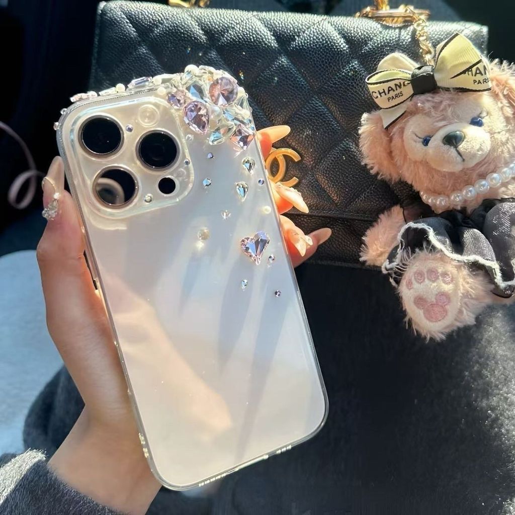 เคสโทรศัพท์ Apple 17promax รวมทุกอย่าง 14 เคสโทรศัพท์พรีเมี่ยม iPhone15pro Influencer Rhinestone 13 เคสป้องกันสไตล์ใหม่