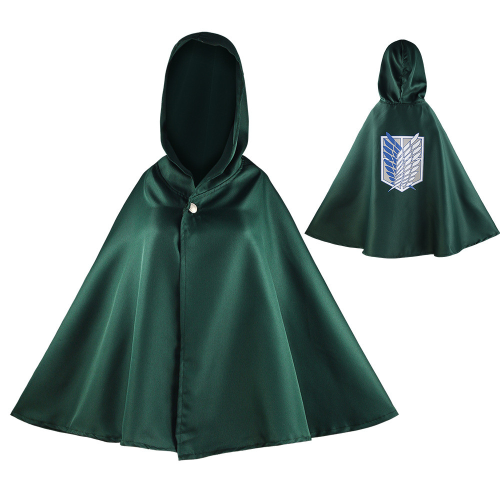 Attack on Titan cosplay costume green cape Survey Corps Freedom Wings captain costume anime cosplay 