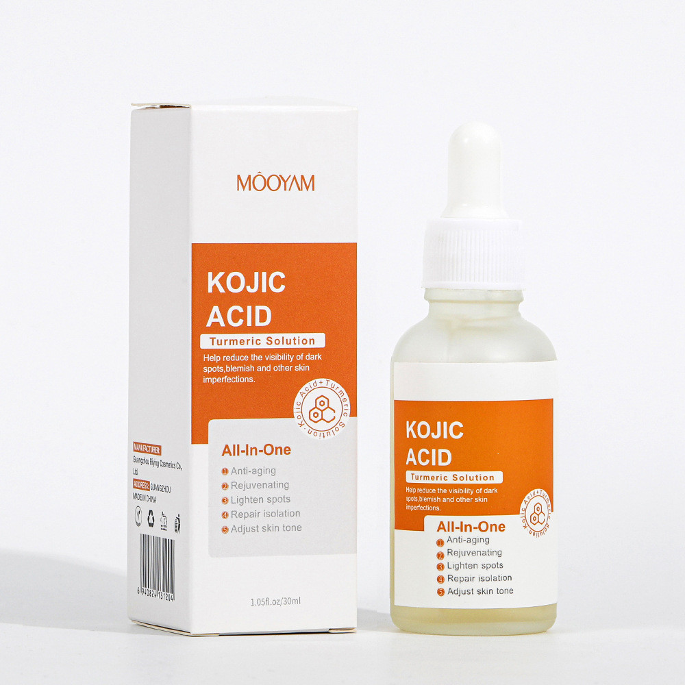 Kojic Acid Turmeric Serum ขมิ้น Kojic Acid Essence Liquid Whitening Acne Removal Facial Essence 0414