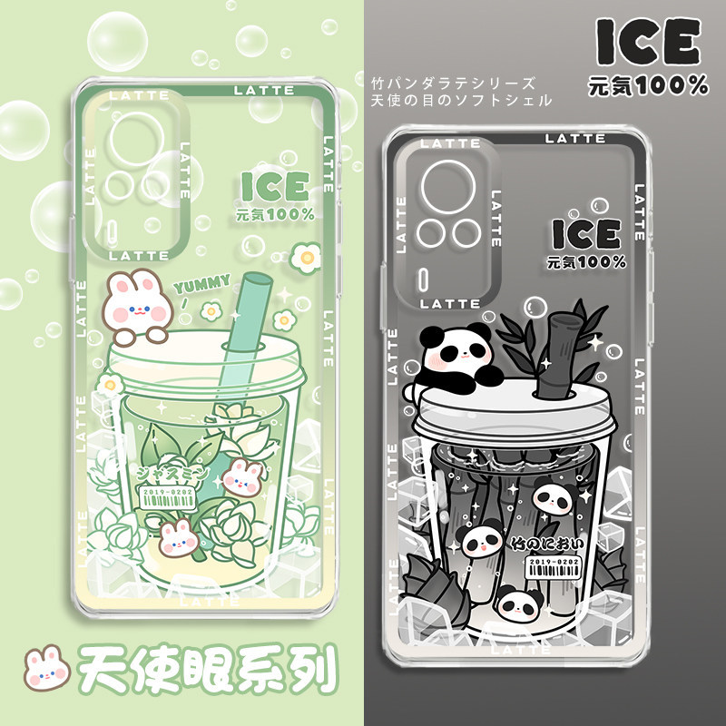เหมาะสําหรับ vivoS30 ผู้หญิง 20 สไตล์ใหม่ 19 ฤดูร้อน 18 Panda iQOO15 โปร่งใส 13 น่ารัก neo10pro นุ่ม