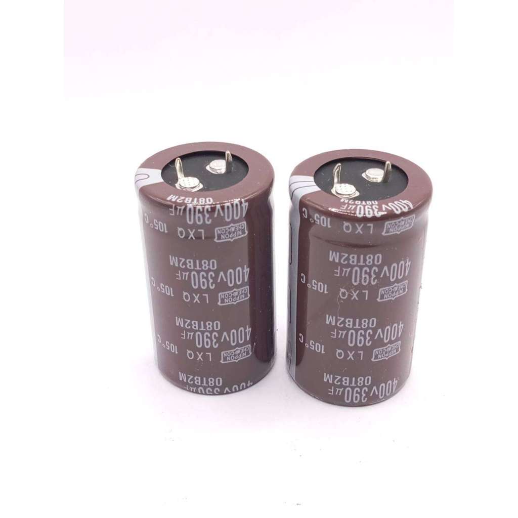 คุ้มมาก Capacitor  390uf400v. 30*52  2ขา ขาเขี้ยว
