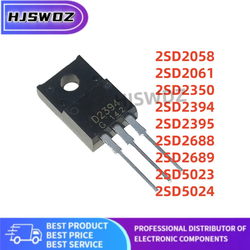 10 ชิ้น/ 2SD2688 2SD2061 2SD2350 2SD2689 2SD2394 2SD2395 2SD2058 2SD5024 2SD5023 D2688 D2061 D2350 D