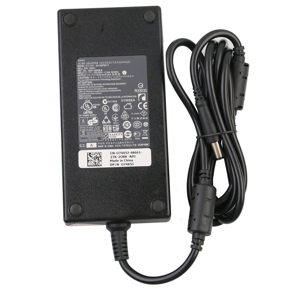 19.5V 9.23A 180W AC Adapter Charger สําหรับ Dell Precision 7540 7550 แหล่งจ่ายไฟ