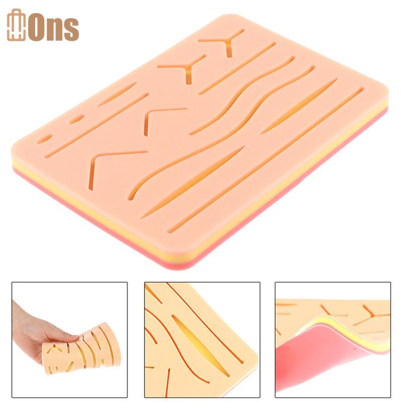 Ons Medical Skin เย็บฝึกซิลิโคน Pad Wound จําลองผ่าตัดการฝึกอบรมที่