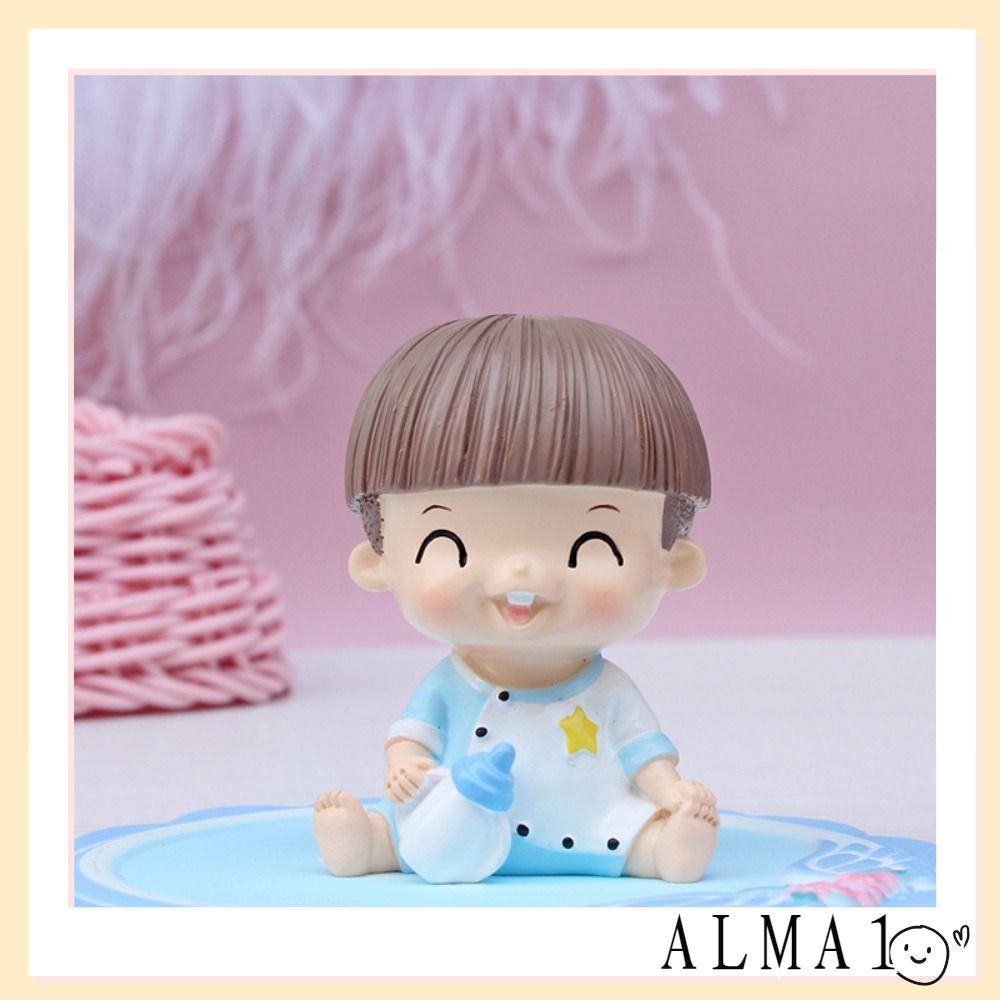 อัลมา เค้กวันเกิดตกแต่ง,การ์ตูนน่ารักเค้กตกแต่ง,เต็มดวงจันทร์เครื่องประดับตกแต่งรถสร้างสรรค์ขวดรุ่นทารกสําหรับสาวๆ