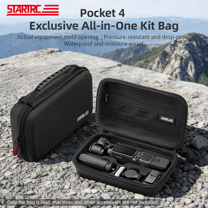 เหมาะสําหรับ DJI Pocket 4 all-in-one กระเป๋าอเนกประสงค์, กระเป๋า 4 ไหล่ crossbody อุปกรณ์เสริมกระเป๋าเคสป้องกัน