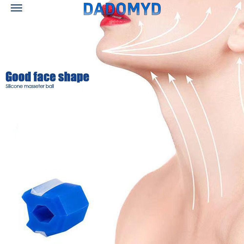 DADOMYD Jaw Exerciser, ซิลิโคนต่อต้านวัย Jawzr Trainer, ทนทานสีดําสีแดงสีฟ้าเกรดอาหาร Silica Jawline