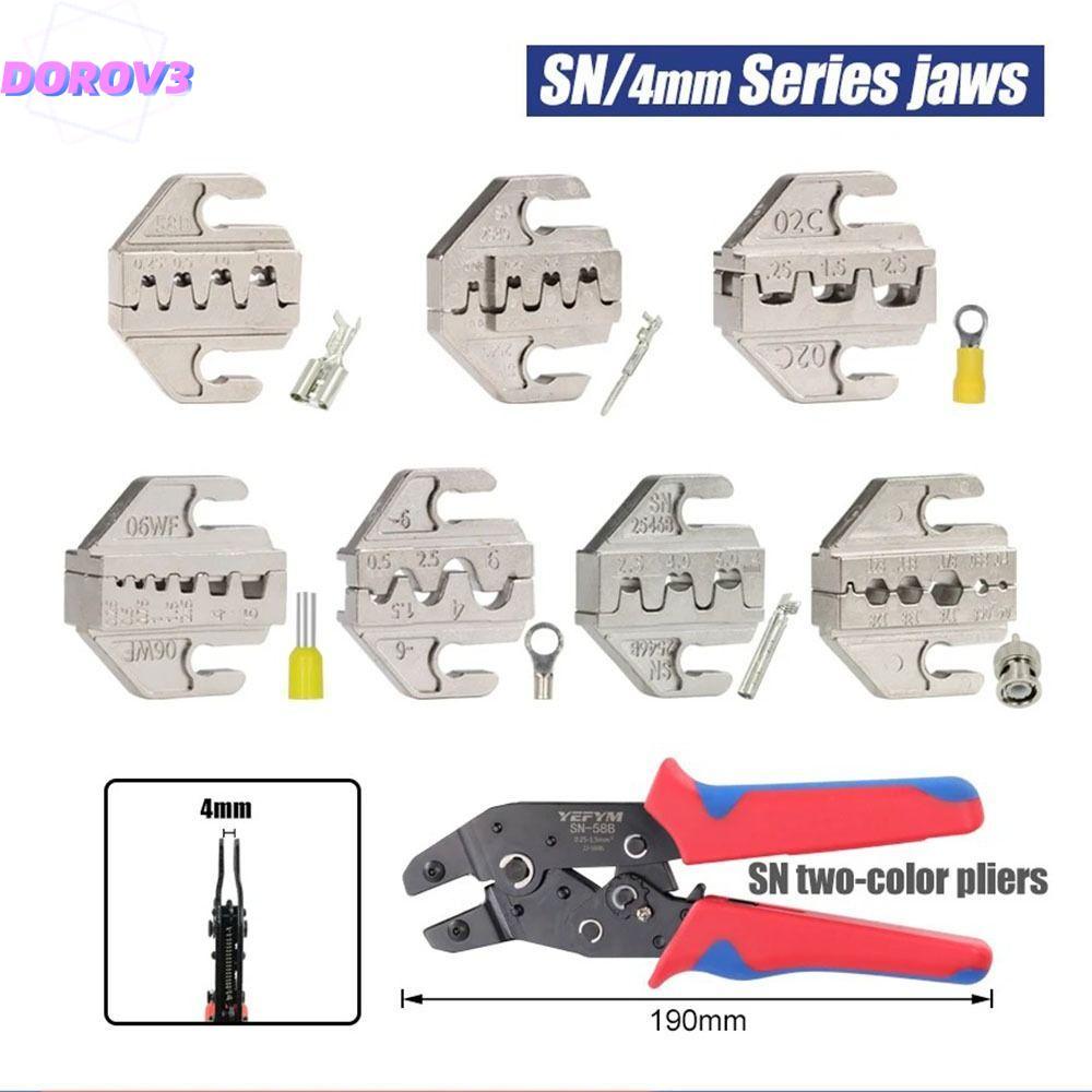 DOROV3 CRIMPING คีมขากรรไกร,โลหะผสม SN-2546B 02C SN CRIMPING คีมขากรรไกร, 48B 58B กว้าง 4 มม.06WF 25
