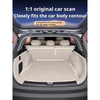 ChangAn NEVO Q05 ถาดท้ายรถหนัง 6D ครอบคลุมเต็ม กันน้ำกันฝุ่น ทนทอง ทำความสะอาดง่าย สีดำเทา