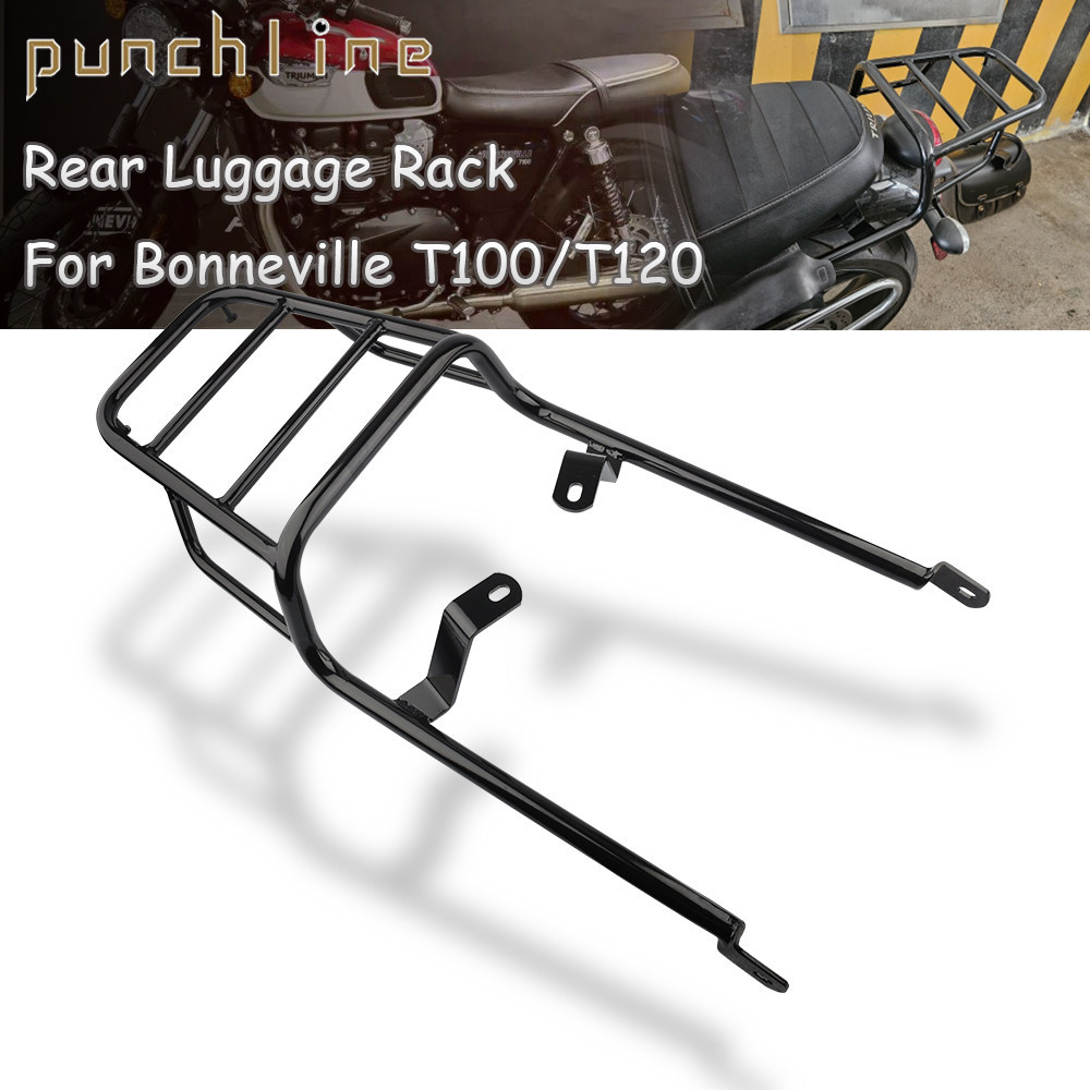 โปรโมชั่น เหมาะสําหรับ Triumph Street Double 900 Bonneville T100 T120 ชั้นวางด้านหลัง Travel Rack กร