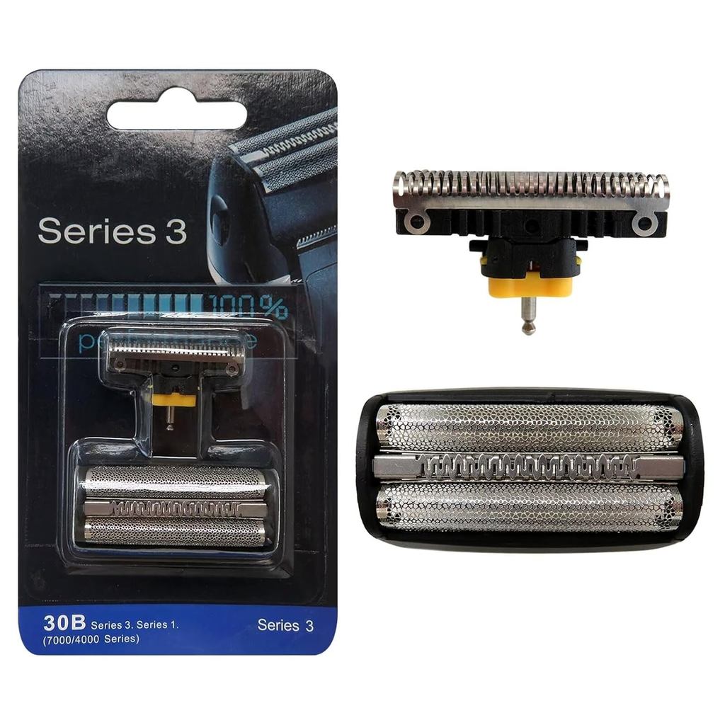 2024 อัพเกรด 30B 310 330 เครื่องโกนหนวดฟอยล์ & utter Head Shear Blade สําหรับ Br-aun 7515, 7516, 752