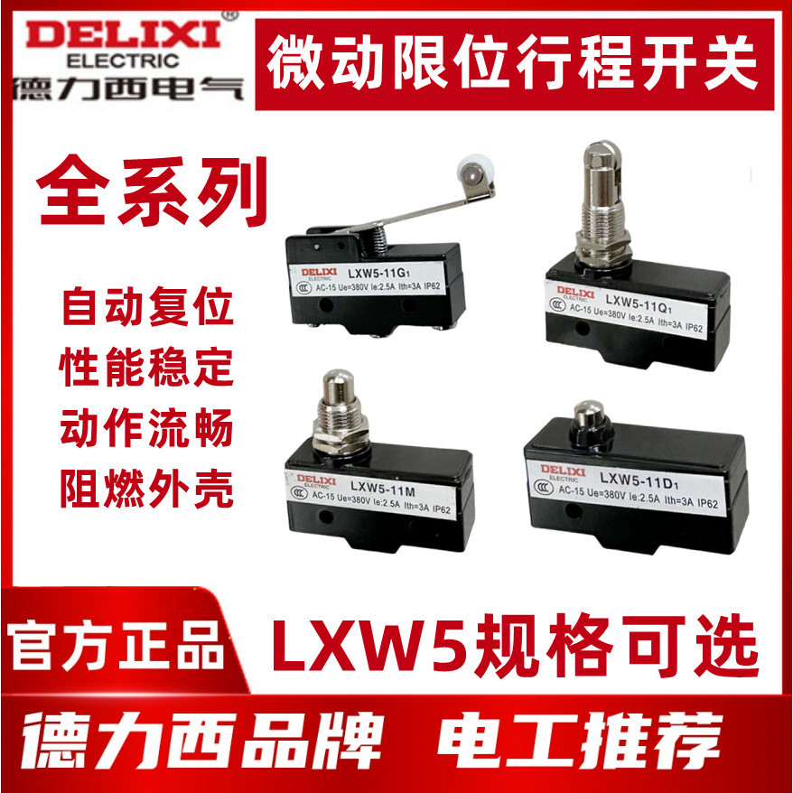 Delisi Stroke Micro-Power Limit Switch LXW5-11G1 11G2 11M 11N1 11Q1 11Q2 11D1